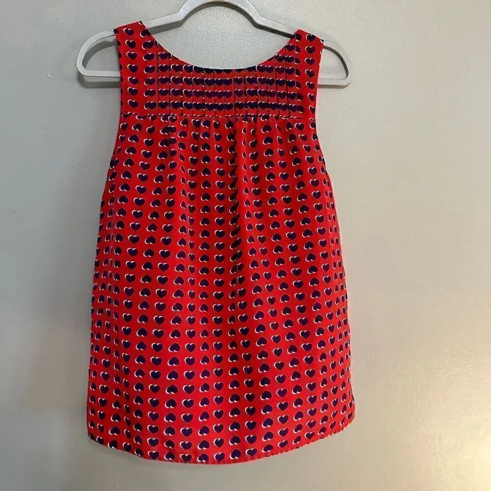 Kenar flowy heart tank top blouse size medium